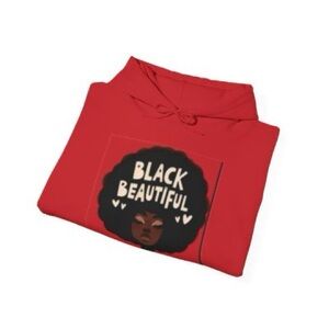 Red Black is beautiful hoodie